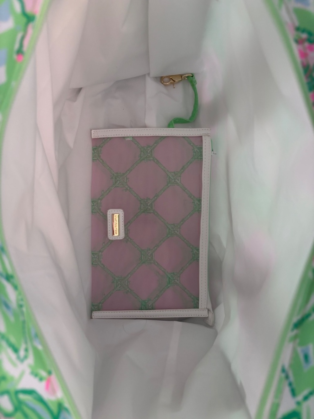 NWT Lilly Pulitzer Large Cooler Bag with Matching Mesh Bag and Shoulder Strap - Picture 8 of 11